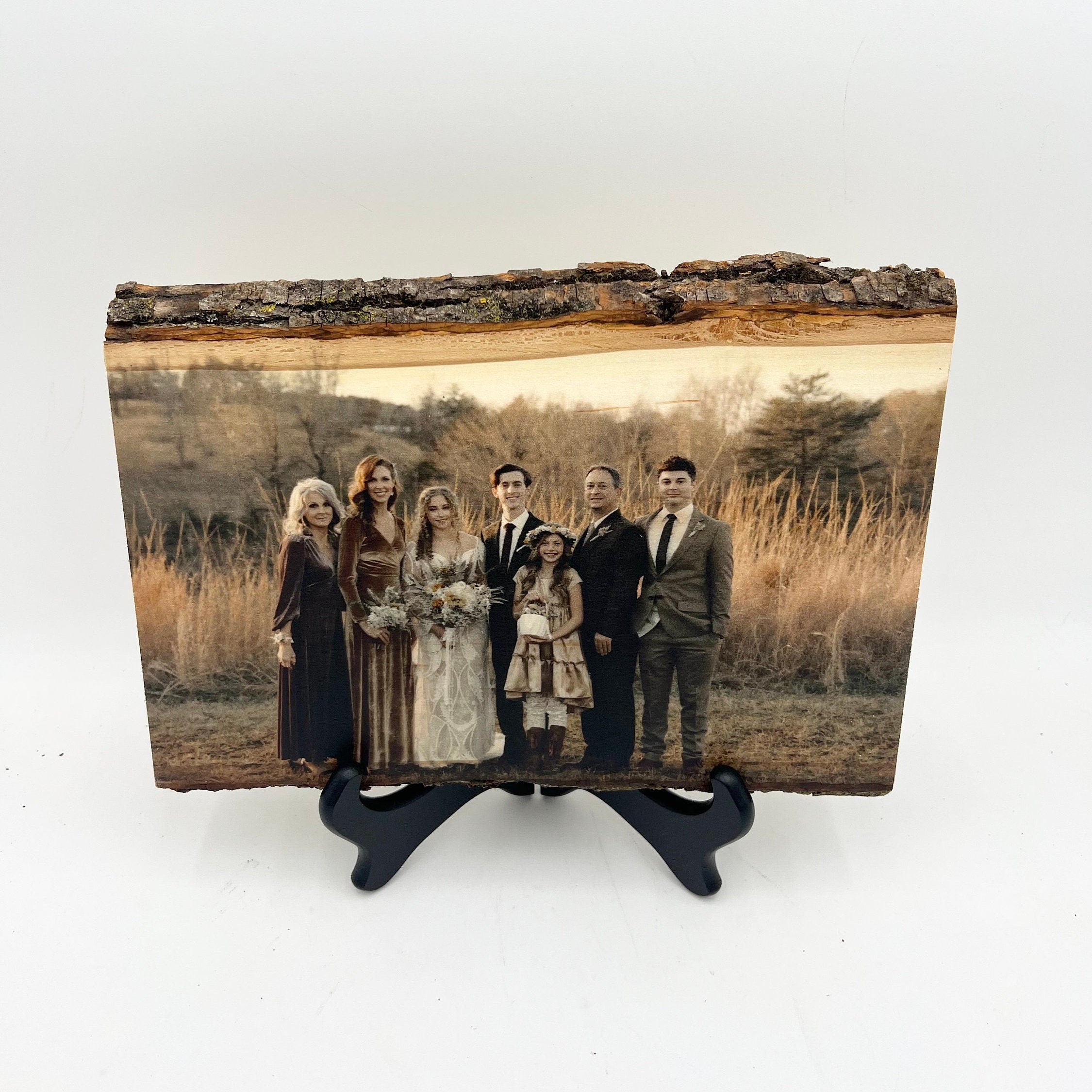 Photo on Wood Slice Father's Day Gift