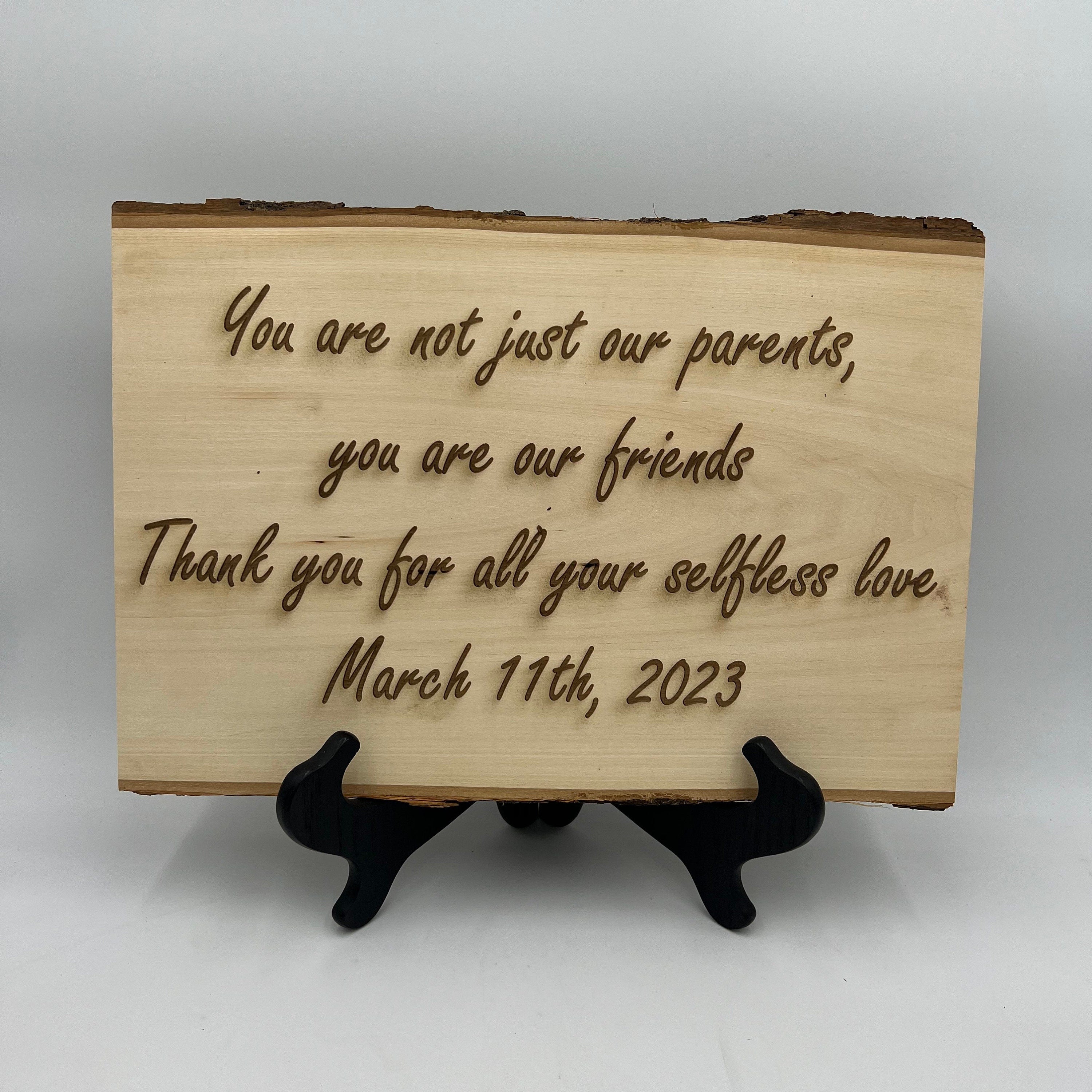 Photo on Wood Slice Father's Day Gift