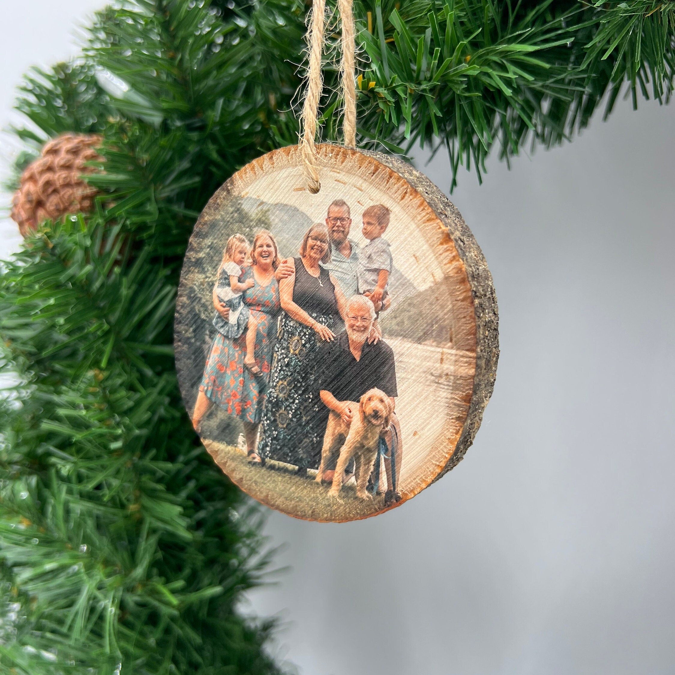 Wood Photo Transfer Ornament