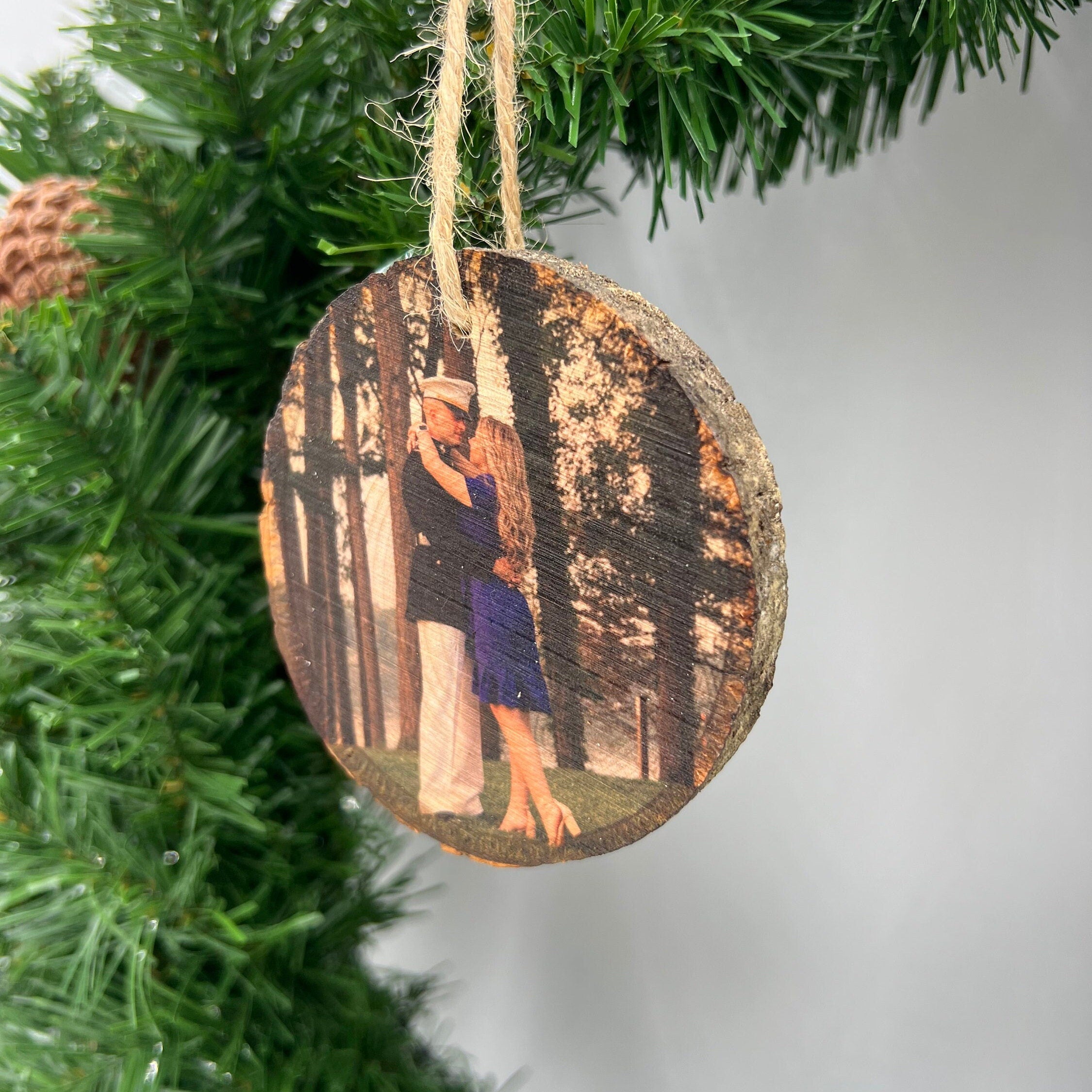 Wood Photo Transfer Ornament