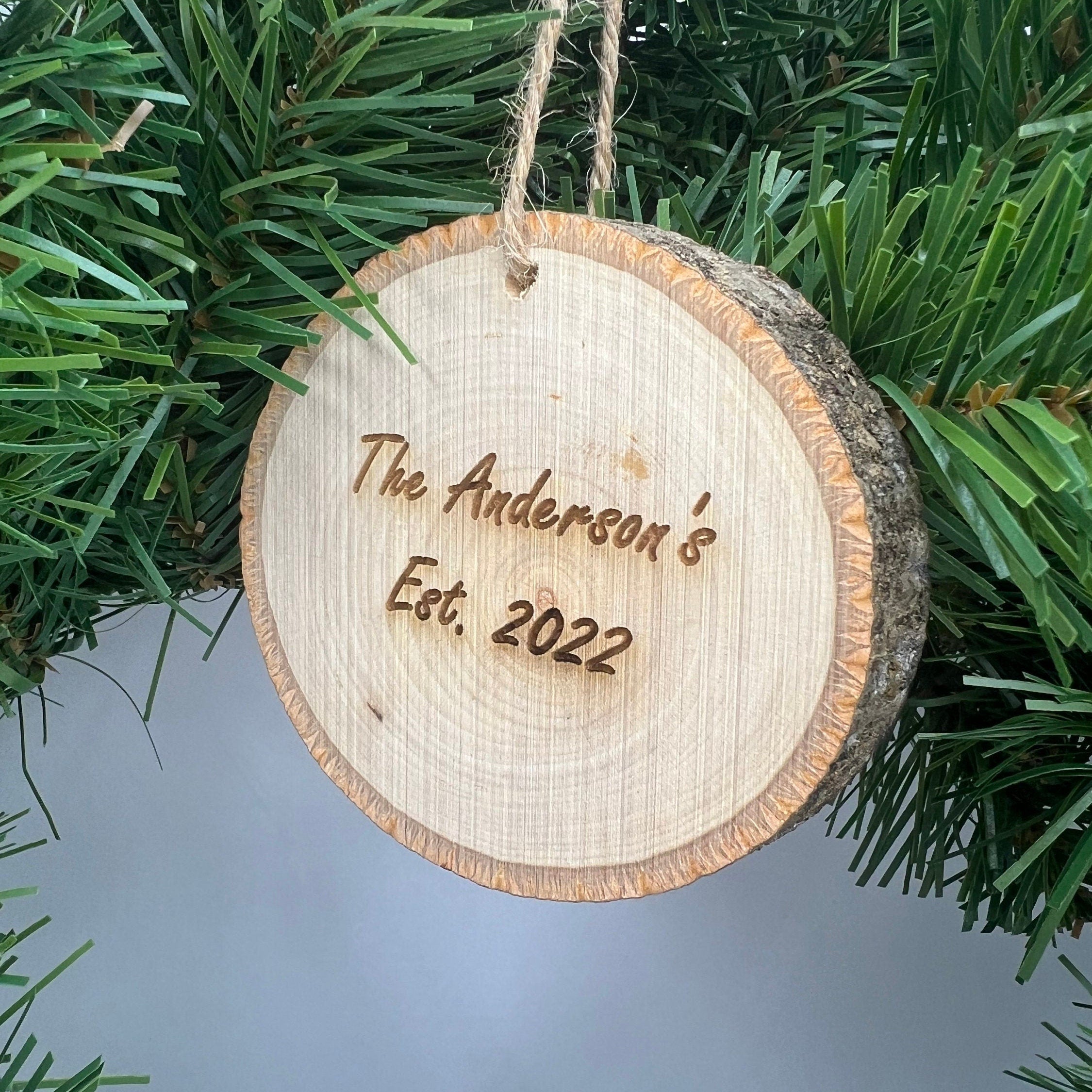 Wood Photo Transfer Ornament